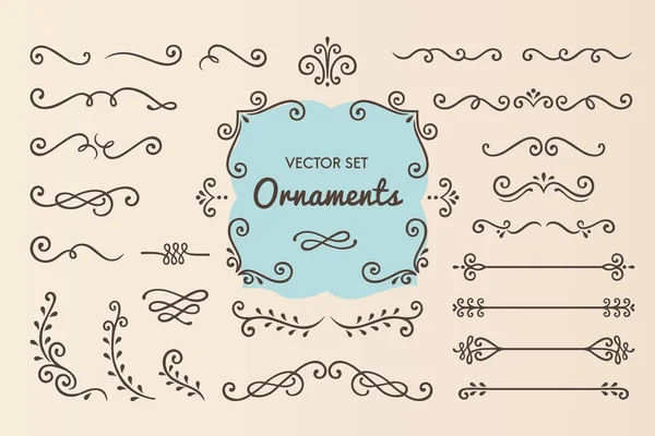 Ornamenti elementi di design calligrafico — Foto Stock