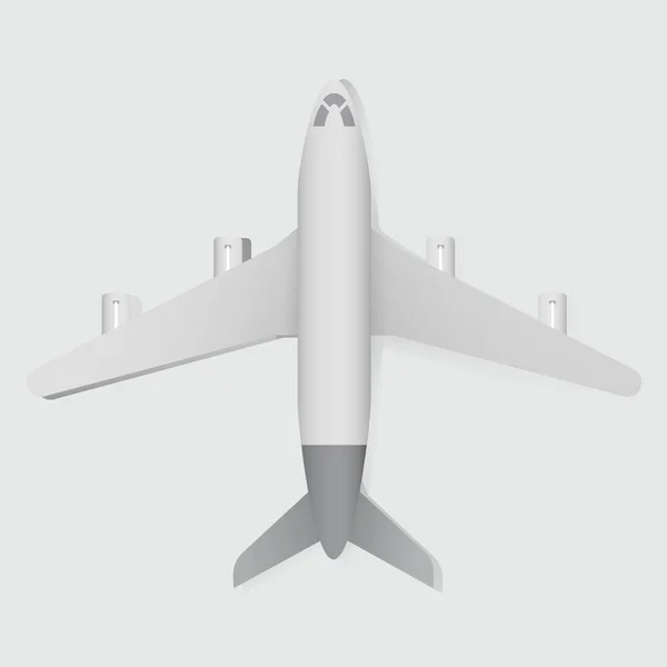 Gráfico Avião Branco — Fotografia de Stock