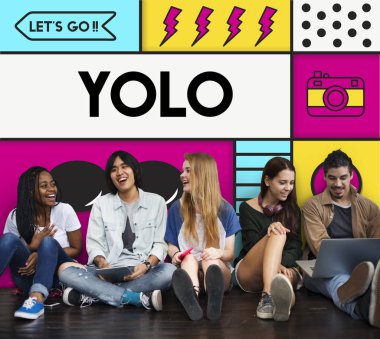 Hipster arkadaş birlikte