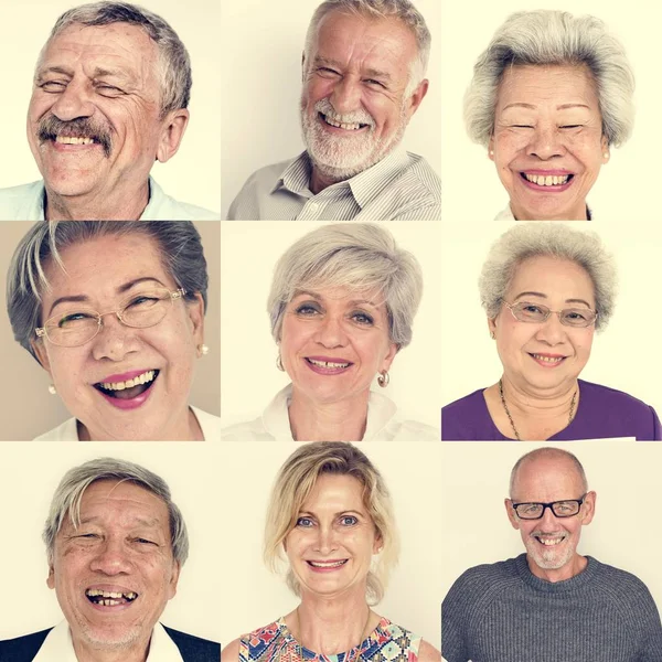 Serie di Diversità Anziani — Foto Stock