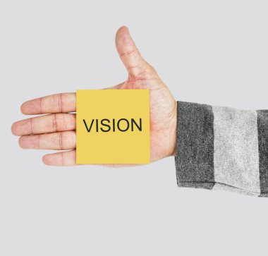 Yapışkan Pad tutan el