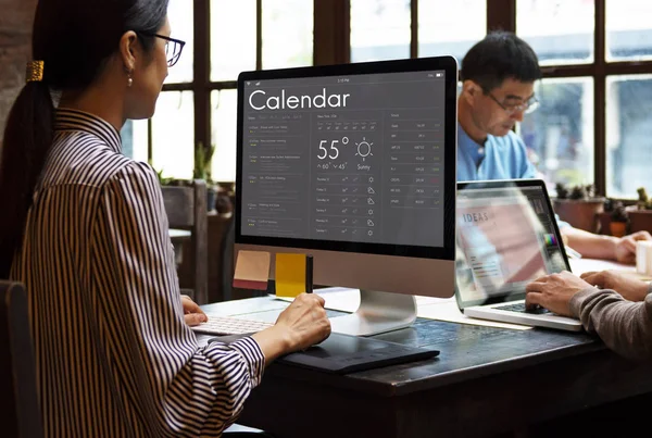 Asiático negocios personas trabajando — Foto de Stock