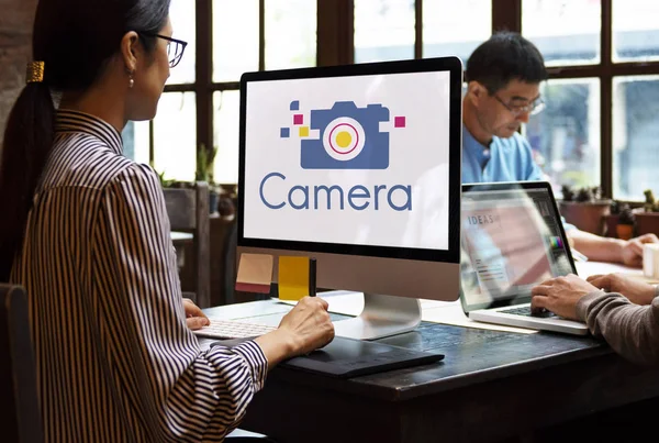 Asian business people working — Stock Photo, Image