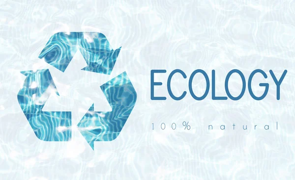 Blue Recycle Environmental — Stock Photo, Image