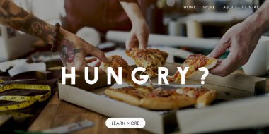 moda tasarımcıları pizza dilimleri kapma