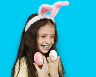 bunny hairband kulakları güzel kız