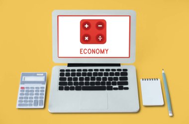 Çalışma alanı ile modern dizüstü