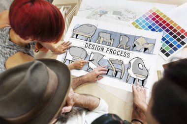 Yaratıcı insanlar yeni proje çalışma