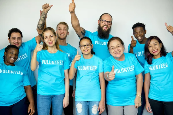 Grupo de voluntarios — Foto de Stock