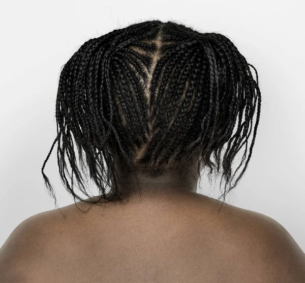 Pigtails ile Afrikalı küçük kız — Stok fotoğraf