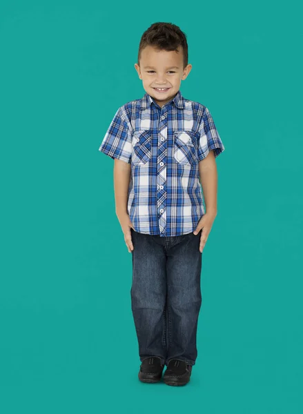 Boy Standing in the Studio — Stock Photo, Image