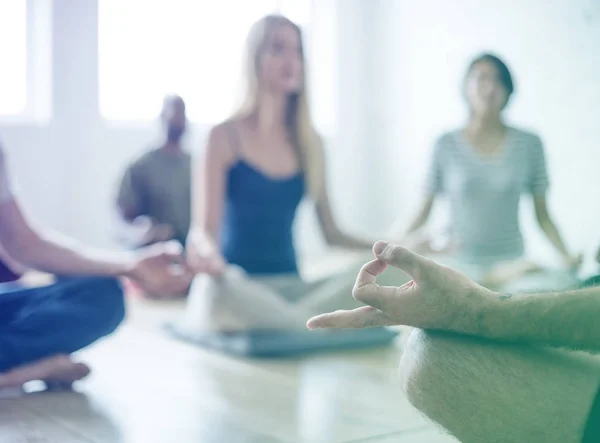 People doing joga — Stock Photo, Image