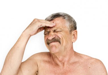 Yüz ifadesi olan adam