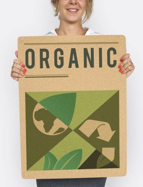 İş kadını sunan posteri 