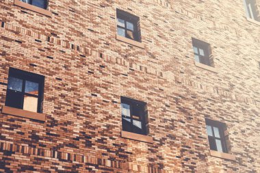 tuğla bina duvar ile pencere eşiği 