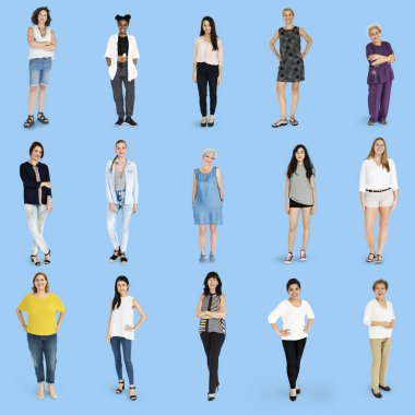 güzel ve çok ırklı kadın