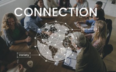 Toplantı üzerinde iş adamları