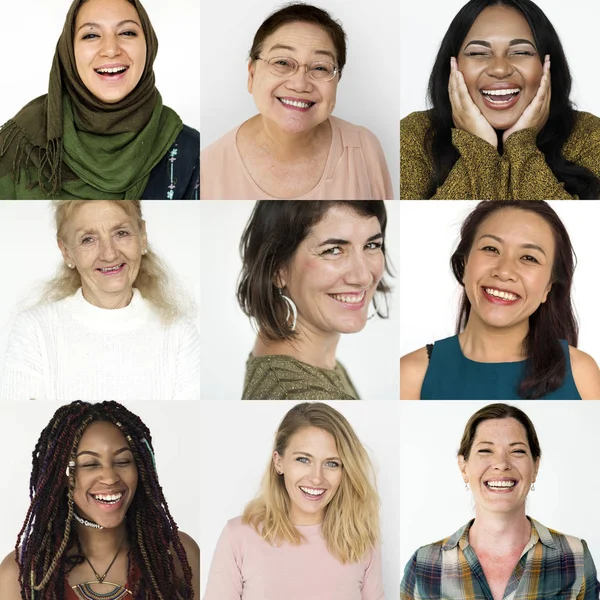 Жінки з виразом щастя — стокове фото