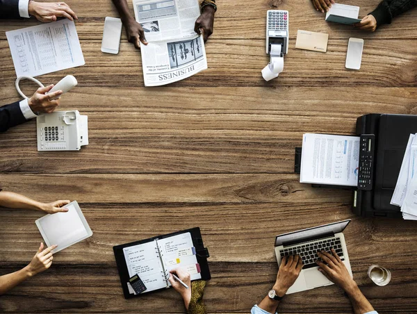 Gente de negocios manos de trabajo — Foto de Stock