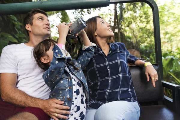 Family having Park Ride — Stock Photo, Image