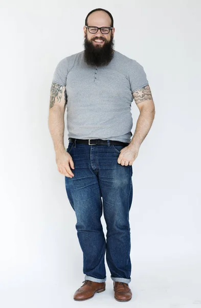 Дорослий чоловік з бородою — стокове фото