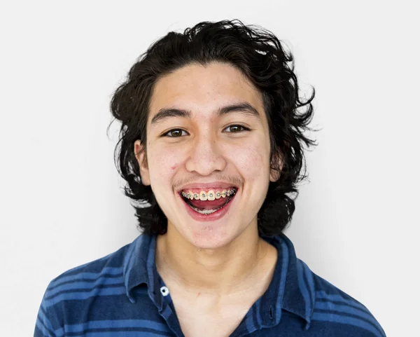 Smiling guy  in the studio — Stock Photo, Image