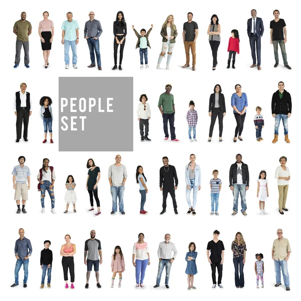 Conjunto de personas de diversidad —  Fotos de Stock