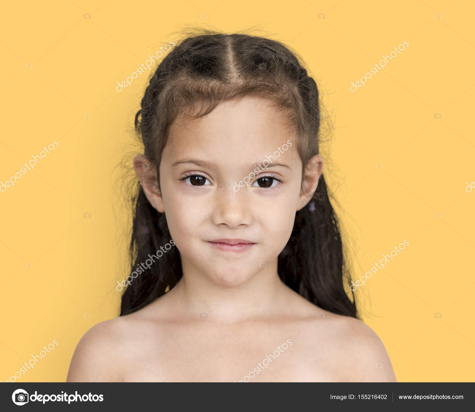 Bare chested little girl — Stock Photo © Rawpixel #155216402