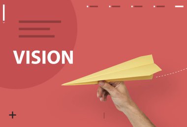  Kağıt Uçak tutan el