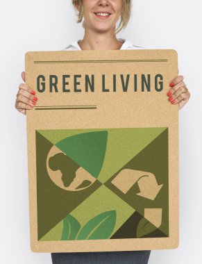 İş kadını sunan posteri 