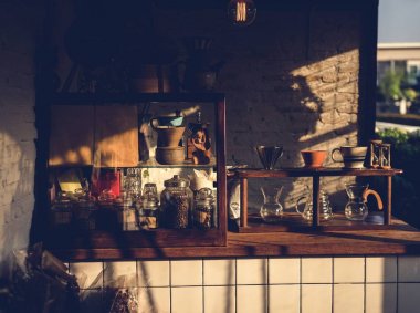 Kahve Cafe Retro Klasik stil kimse, özgün photoset