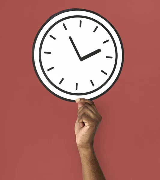 Hand Holding Clock — Stock Photo, Image