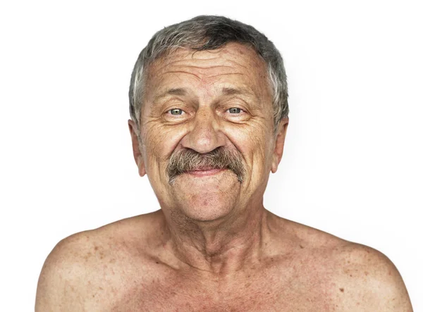 Adulte Homme âgé avec moustache — Photo