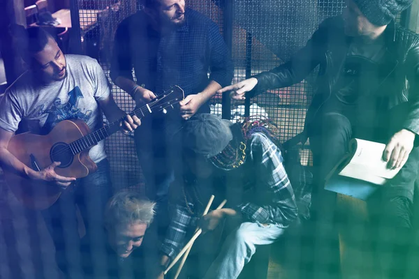 Ensayo de la banda de música — Foto de Stock