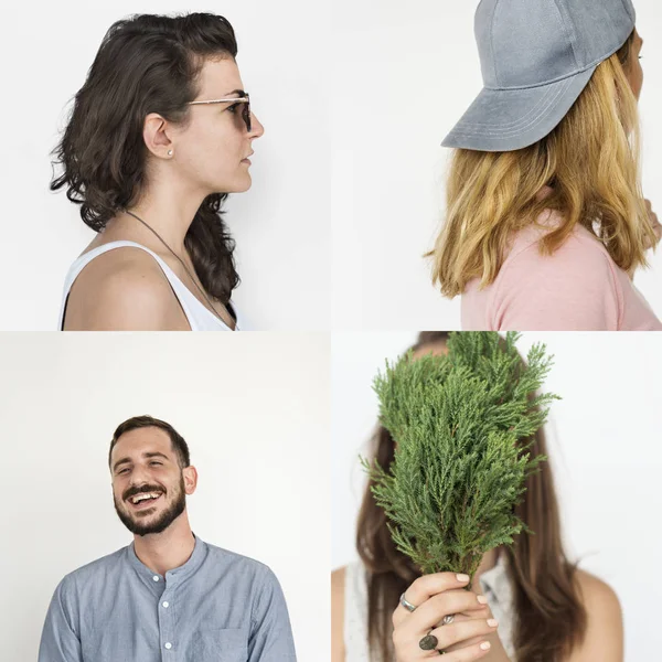 Mensen van de diversiteit in de studio — Stockfoto