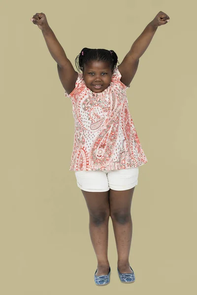 Divertente piccola ragazza africana — Foto Stock