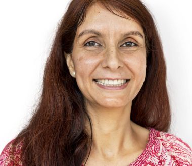 güler Kızılderili kadın yüz