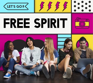 Hipster arkadaş birlikte