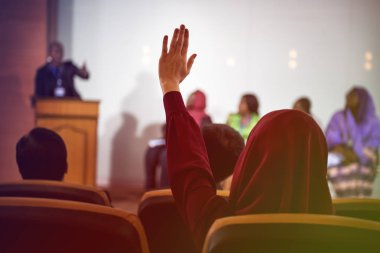 İttifak'ın toplantı iş hoparlör ile