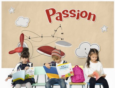 okul çocukları birlikte eğitim