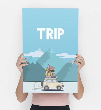 kişi holding tasarlamak