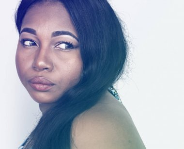 Afrikalı kadın üzgünsün