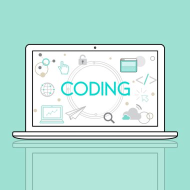 Web tasarım şablonu dizüstü