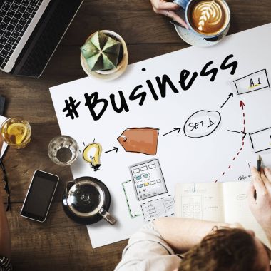 Masada çalışma iş adamları