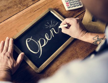 yazma kişi ilan açık tahtaya, orijinal photoset