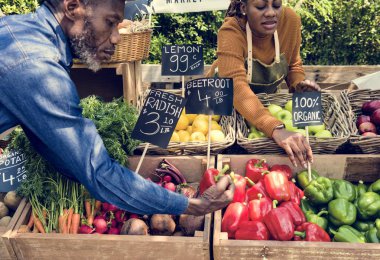  sahipleri de organik taze bakkal dükkanı