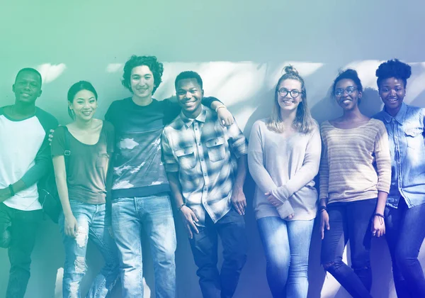 Diversity students together — Stock Photo, Image