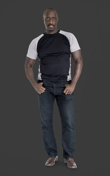 African american man in casual clothing — Stock Photo, Image