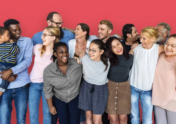 Grupo Diverso de Pessoas Juntas — Fotografia de Stock