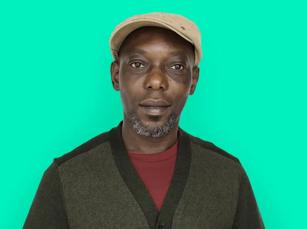 Африканский человек в кепке — стоковое фото